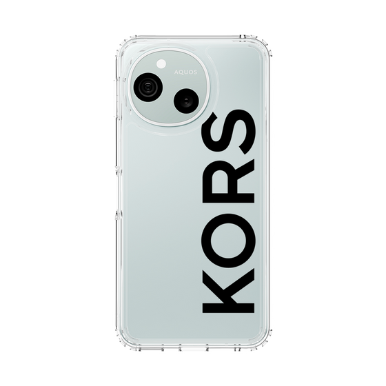 スリムプロテクションケース［ MICHAEL KORS - Logo - Black ］