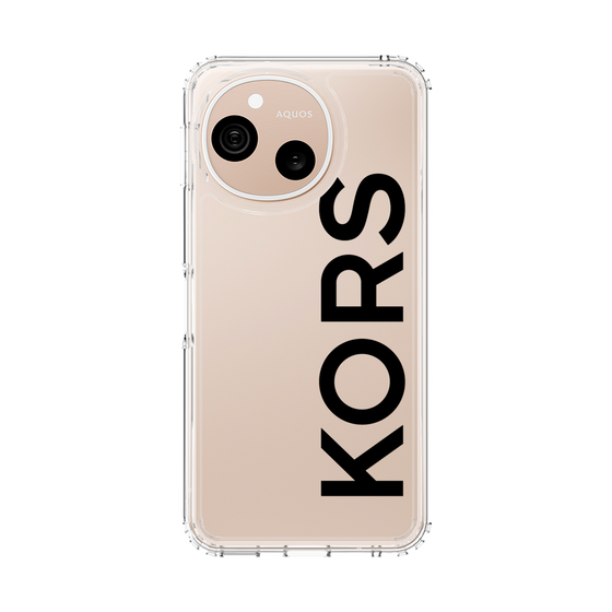 スリムプロテクションケース［ MICHAEL KORS - Logo - Black ］