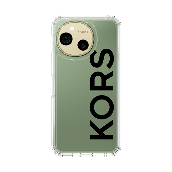 スリムプロテクションケース［ MICHAEL KORS - Logo - Black ］