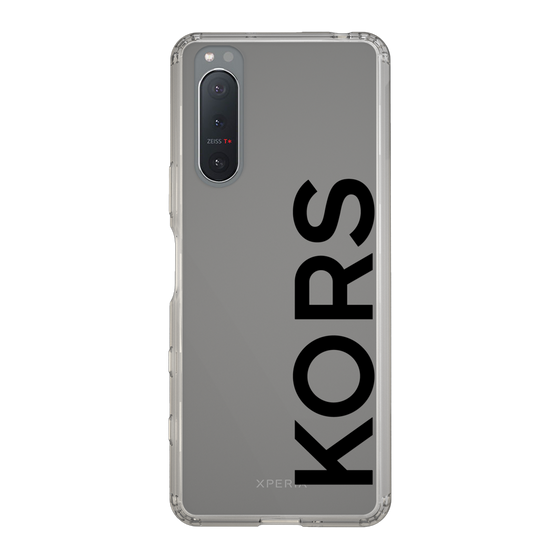 スリムプロテクションケース［ MICHAEL KORS - Logo - Black ］