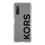 スリムプロテクションケース［ MICHAEL KORS - Logo - Black ］
