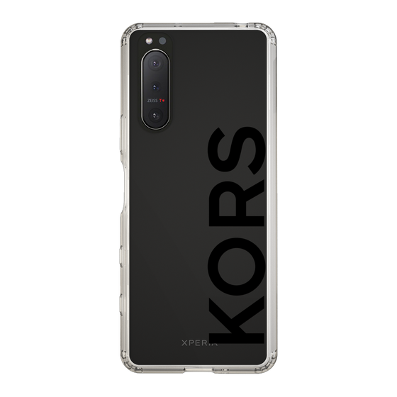 スリムプロテクションケース［ MICHAEL KORS - Logo - Black ］