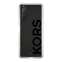 スリムプロテクションケース［ MICHAEL KORS - Logo - Black ］