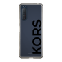 スリムプロテクションケース［ MICHAEL KORS - Logo - Black ］