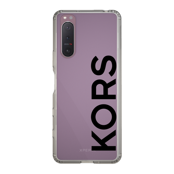 スリムプロテクションケース［ MICHAEL KORS - Logo - Black ］