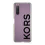 スリムプロテクションケース［ MICHAEL KORS - Logo - Black ］