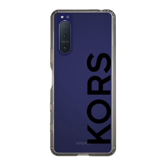 スリムプロテクションケース［ MICHAEL KORS - Logo - Black ］