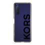 スリムプロテクションケース［ MICHAEL KORS - Logo - Black ］