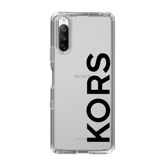 スリムプロテクションケース［ MICHAEL KORS - Logo - Black ］