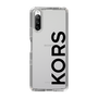 スリムプロテクションケース［ MICHAEL KORS - Logo - Black ］