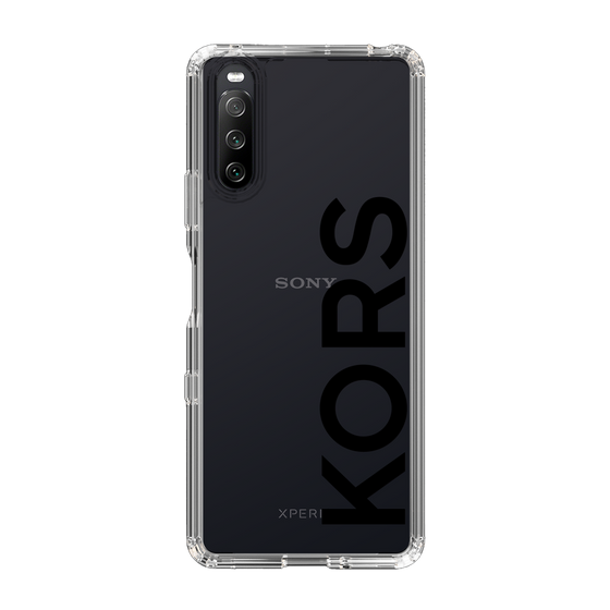 スリムプロテクションケース［ MICHAEL KORS - Logo - Black ］