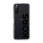 スリムプロテクションケース［ MICHAEL KORS - Logo - Black ］