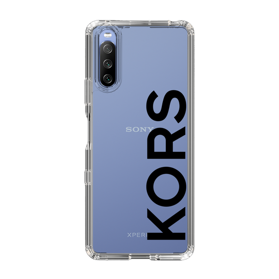 スリムプロテクションケース［ MICHAEL KORS - Logo - Black ］