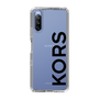 スリムプロテクションケース［ MICHAEL KORS - Logo - Black ］