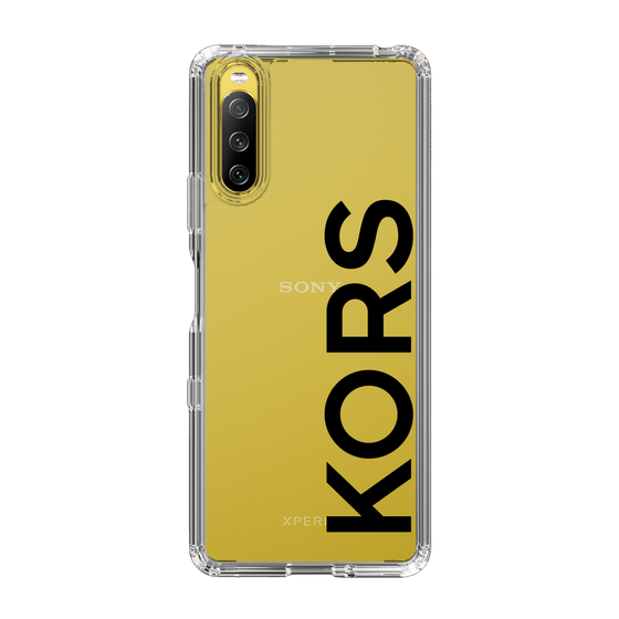 スリムプロテクションケース［ MICHAEL KORS - Logo - Black ］