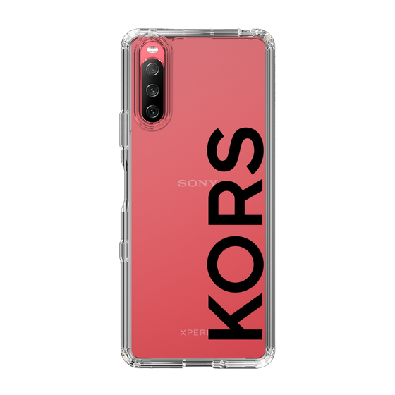 スリムプロテクションケース［ MICHAEL KORS - Logo - Black ］
