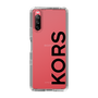 スリムプロテクションケース［ MICHAEL KORS - Logo - Black ］