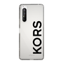 スリムプロテクションケース［ MICHAEL KORS - Logo - Black ］