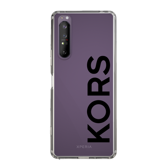 スリムプロテクションケース［ MICHAEL KORS - Logo - Black ］