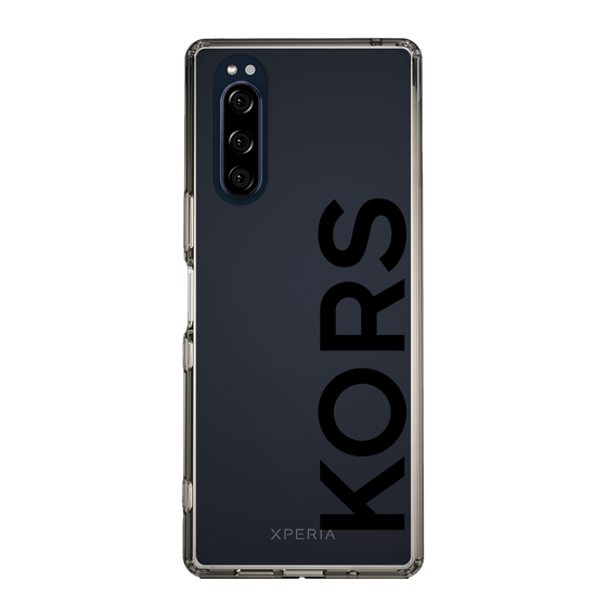 スリムプロテクションケース［ MICHAEL KORS - Logo - Black ］