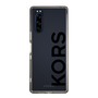 スリムプロテクションケース［ MICHAEL KORS - Logo - Black ］