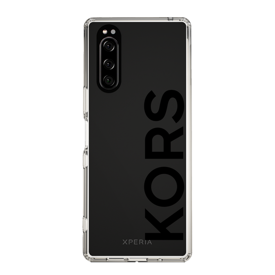 スリムプロテクションケース［ MICHAEL KORS - Logo - Black ］