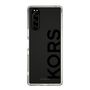 スリムプロテクションケース［ MICHAEL KORS - Logo - Black ］