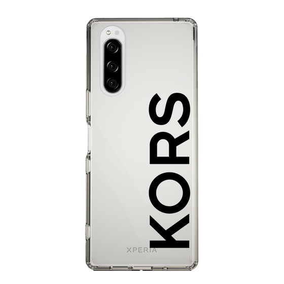 スリムプロテクションケース［ MICHAEL KORS - Logo - Black ］