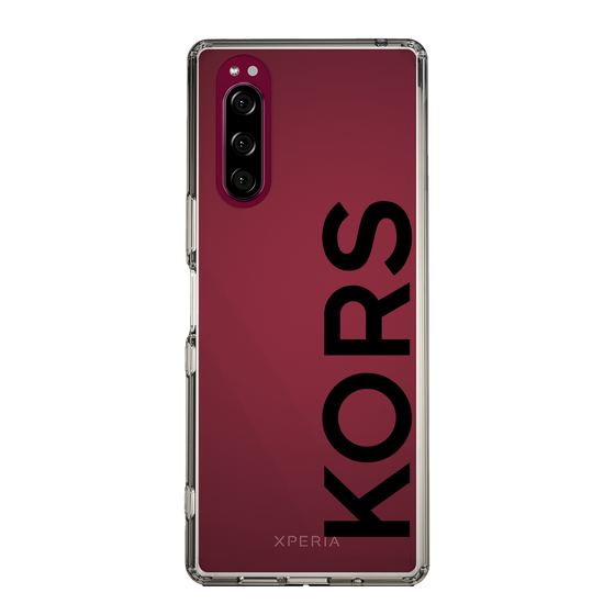 スリムプロテクションケース［ MICHAEL KORS - Logo - Black ］