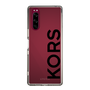 スリムプロテクションケース［ MICHAEL KORS - Logo - Black ］