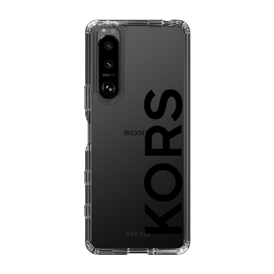 スリムプロテクションケース［ MICHAEL KORS - Logo - Black ］