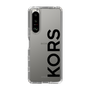 スリムプロテクションケース［ MICHAEL KORS - Logo - Black ］