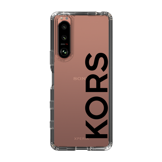 スリムプロテクションケース［ MICHAEL KORS - Logo - Black ］