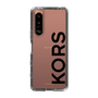 スリムプロテクションケース［ MICHAEL KORS - Logo - Black ］