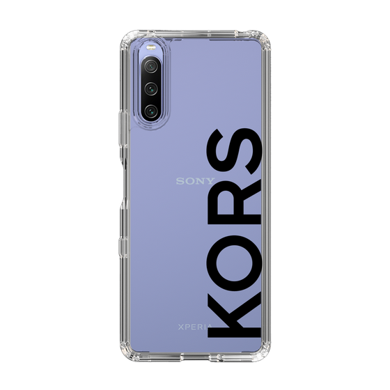 スリムプロテクションケース［ MICHAEL KORS - Logo - Black ］