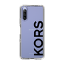 スリムプロテクションケース［ MICHAEL KORS - Logo - Black ］