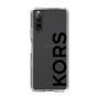 スリムプロテクションケース［ MICHAEL KORS - Logo - Black ］
