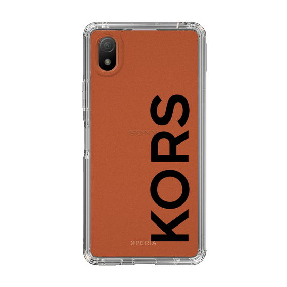 スリムプロテクションケース［ MICHAEL KORS - Logo - Black ］