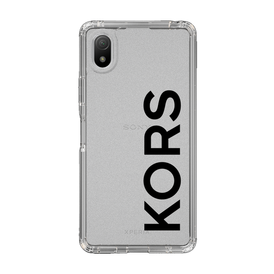 スリムプロテクションケース［ MICHAEL KORS - Logo - Black ］