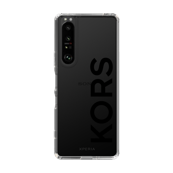 スリムプロテクションケース［ MICHAEL KORS - Logo - Black ］