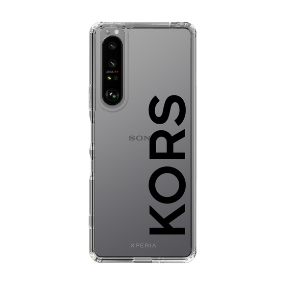 スリムプロテクションケース［ MICHAEL KORS - Logo - Black ］