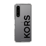 スリムプロテクションケース［ MICHAEL KORS - Logo - Black ］