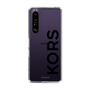 スリムプロテクションケース［ MICHAEL KORS - Logo - Black ］