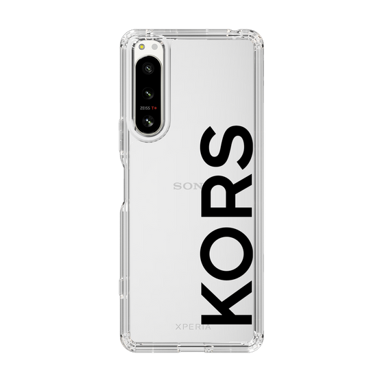 スリムプロテクションケース［ MICHAEL KORS - Logo - Black ］