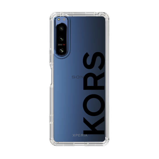 スリムプロテクションケース［ MICHAEL KORS - Logo - Black ］