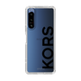 スリムプロテクションケース［ MICHAEL KORS - Logo - Black ］