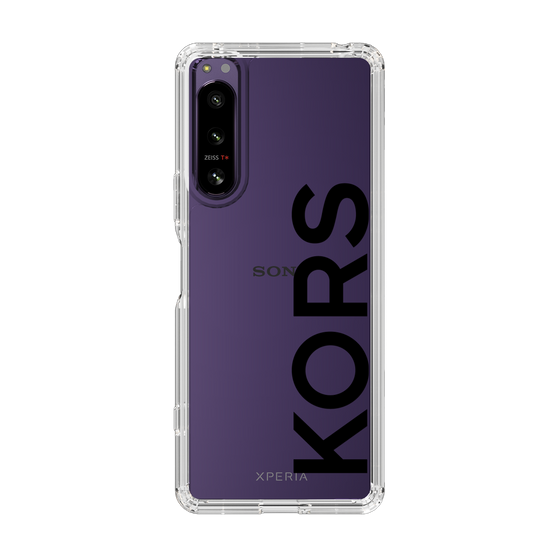 スリムプロテクションケース［ MICHAEL KORS - Logo - Black ］