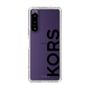スリムプロテクションケース［ MICHAEL KORS - Logo - Black ］