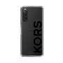 スリムプロテクションケース［ MICHAEL KORS - Logo - Black ］