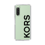 スリムプロテクションケース［ MICHAEL KORS - Logo - Black ］